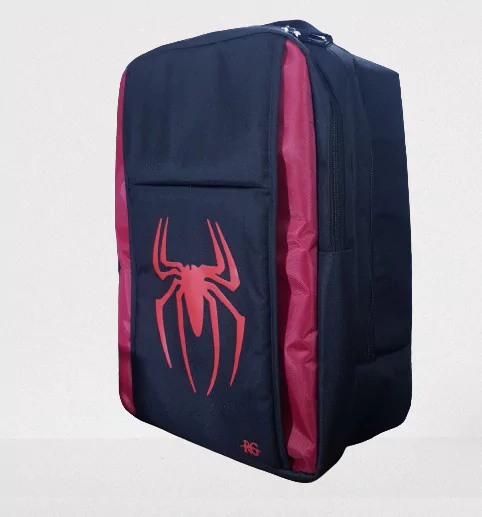 PS5 Spider-Man Backpack Bag Red