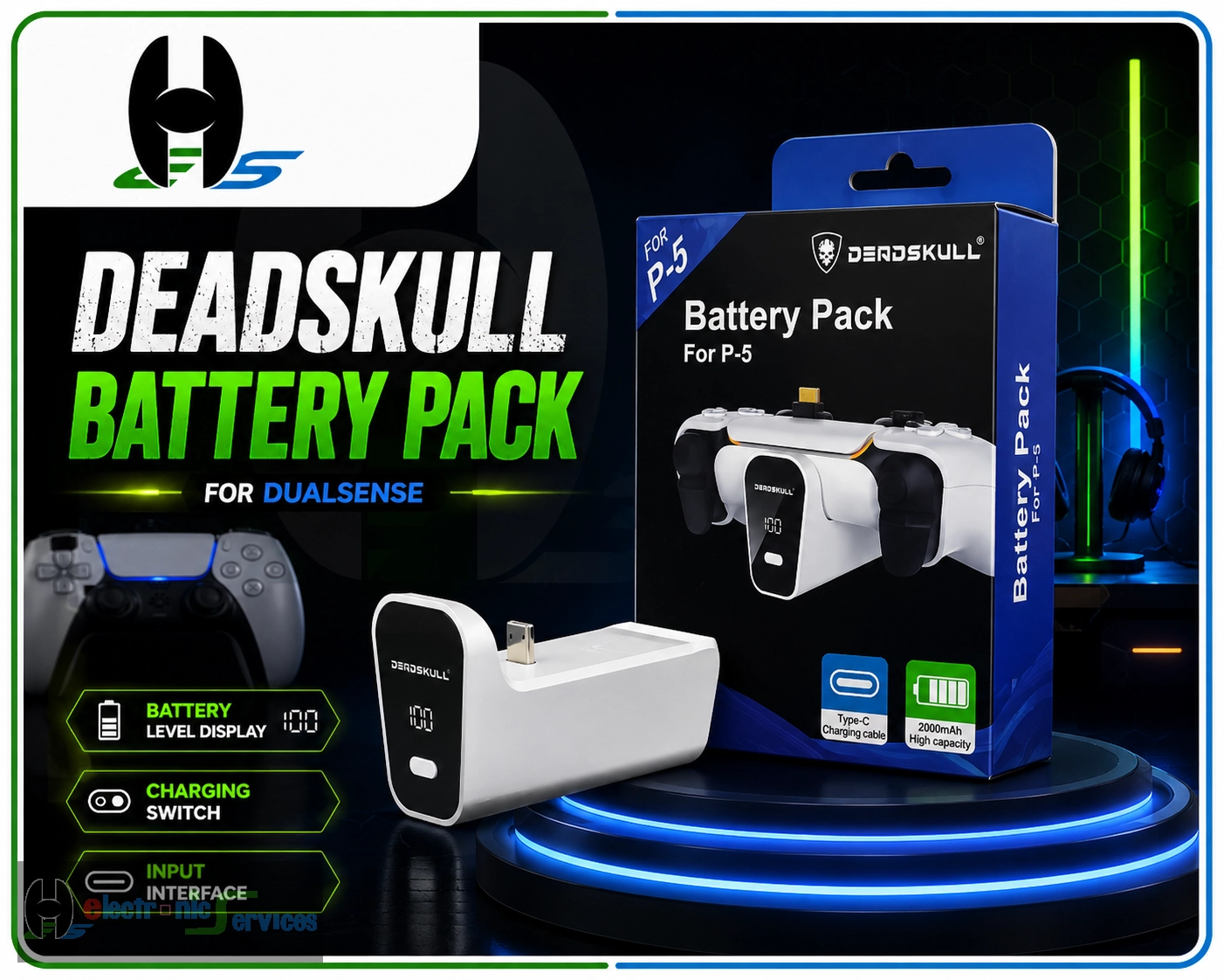 Battery Pack for Dualsense