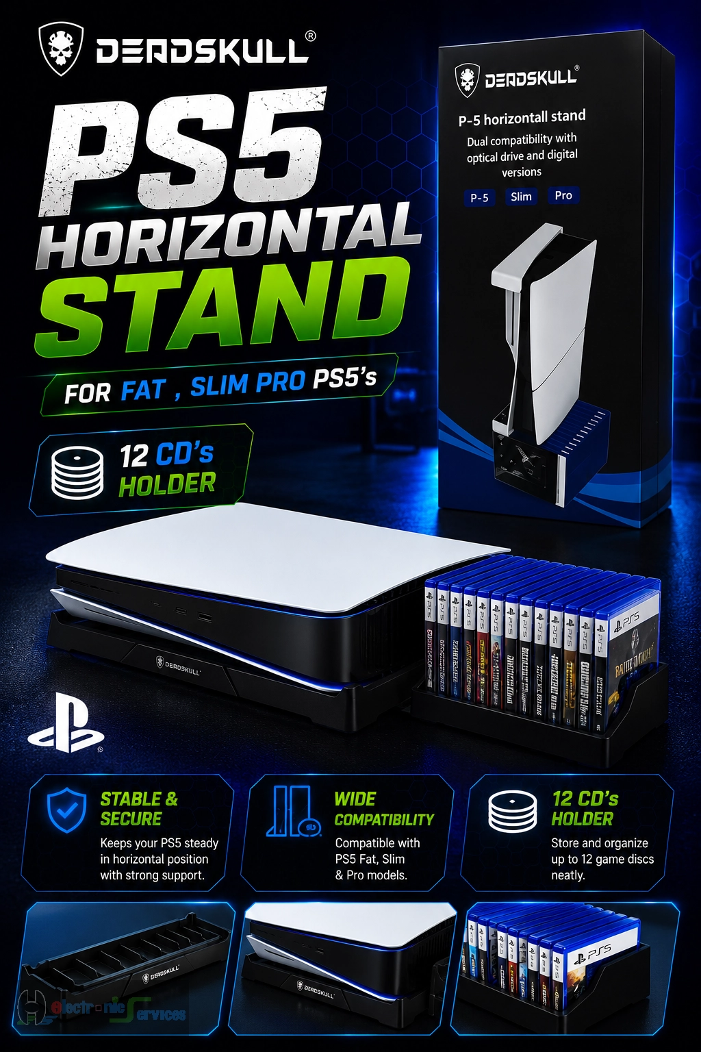 DEADSKULL PS5 Horizontal Stand