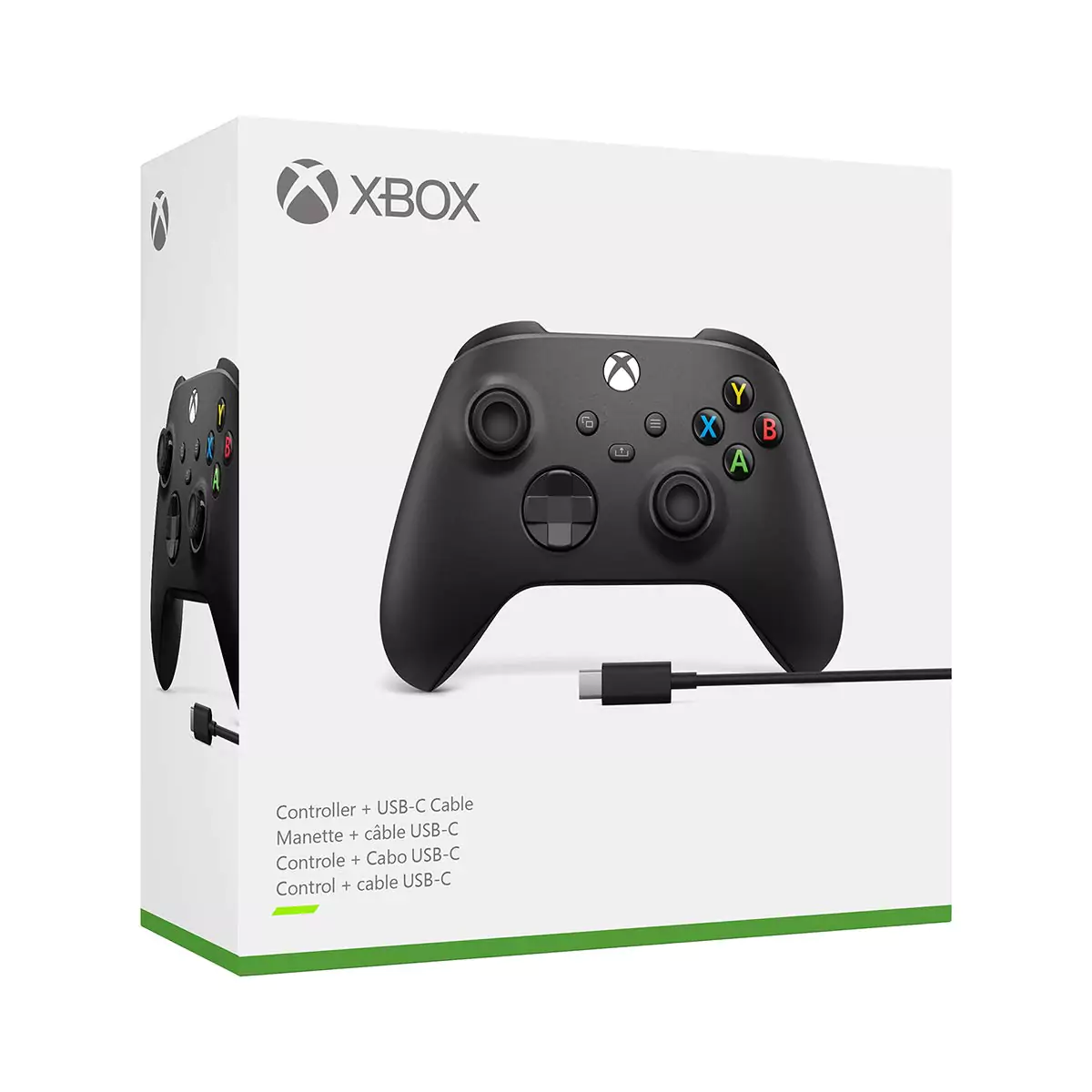Xbox Series Black Controller with Type-C Cable 