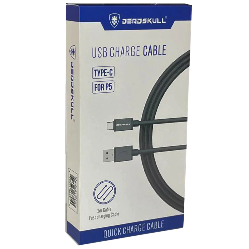 Deadskull USB-C Charge & Data Cable For PS5