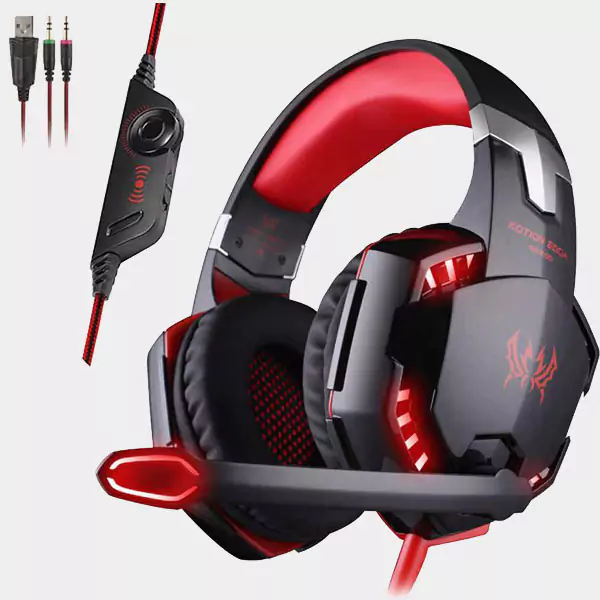 G2000 Wired Headset Red Led