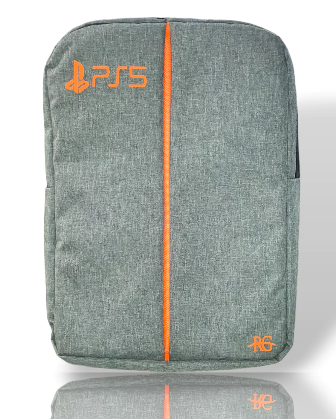 PS5 Backpack Bag Grey-Orange